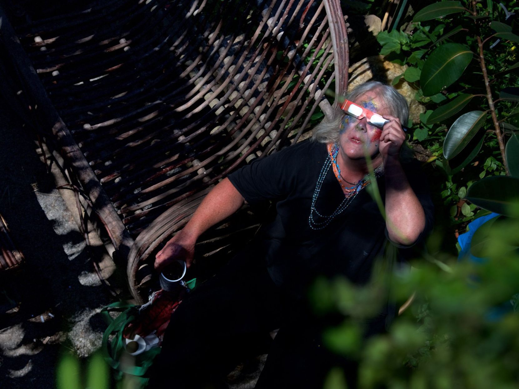 The eclipse from Makanda